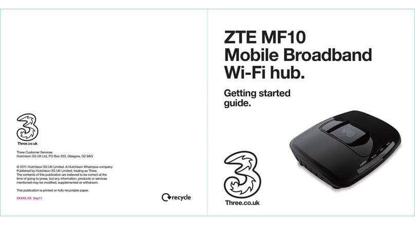 Zte MF10 Getting started guide