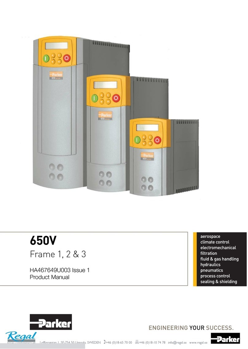 Parker 650V series User manual