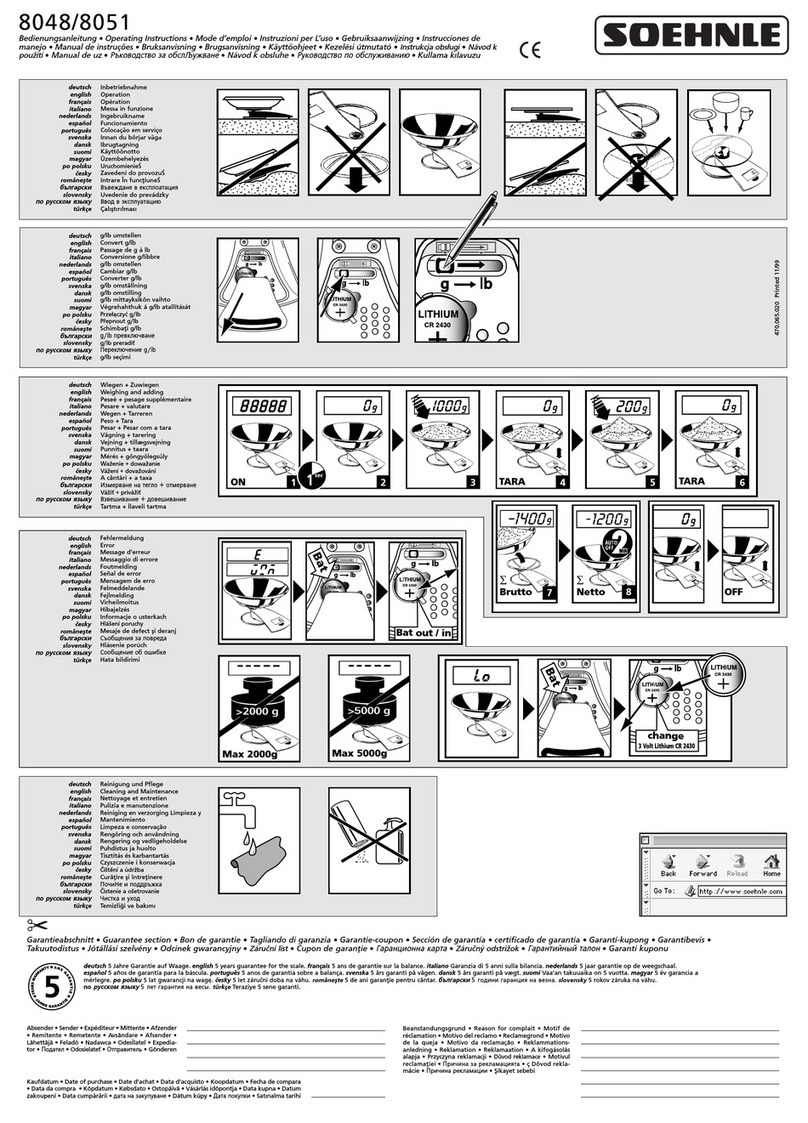 Soehnle 8048 operating instructions