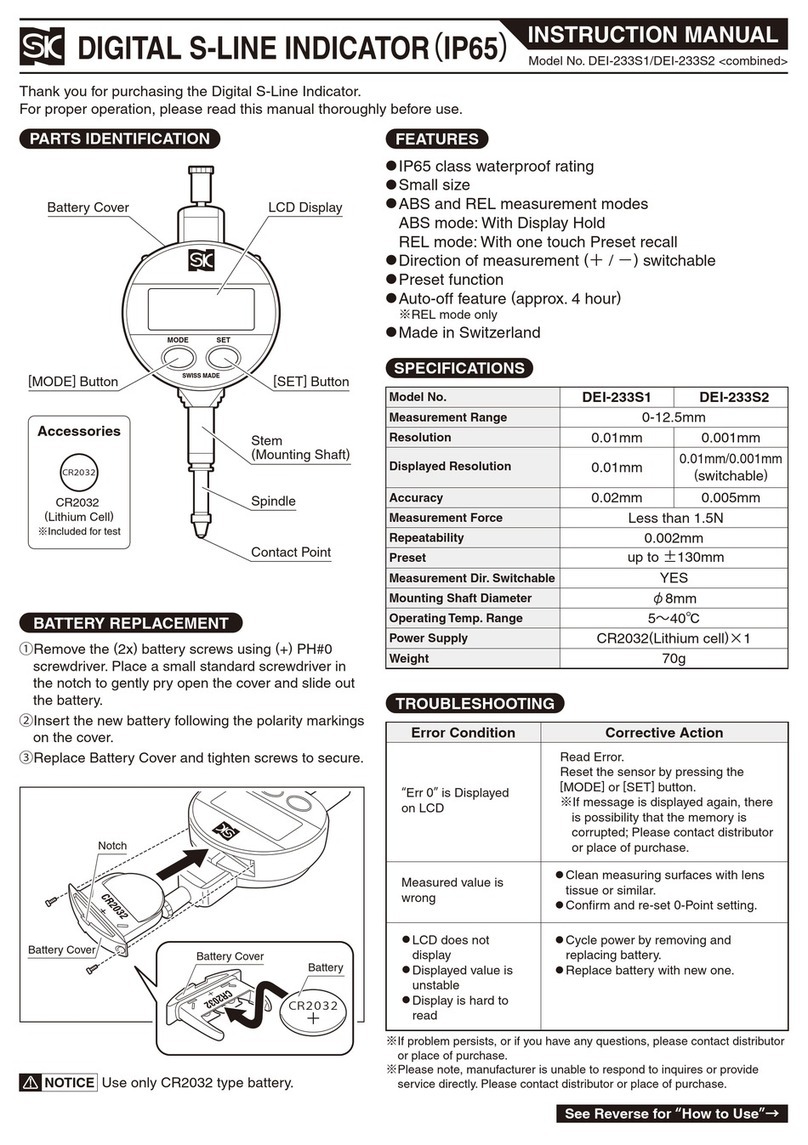 Niigata seiki DEI-233S1 instruction manual