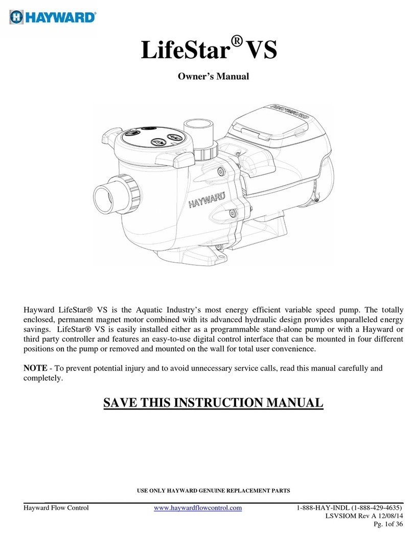Hayward LifeStar VS owner's manual