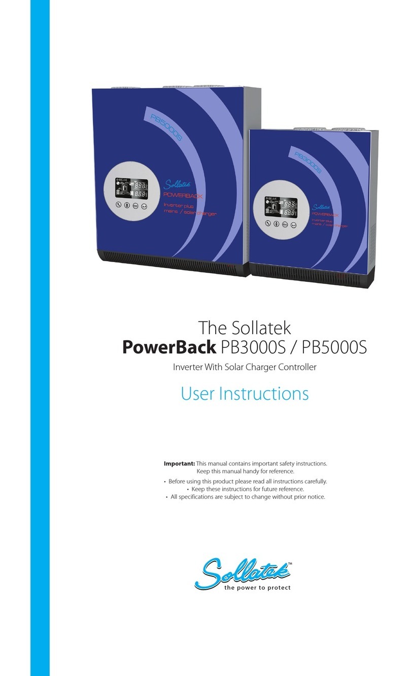 Sollatek PowerBack PB3000S User manual