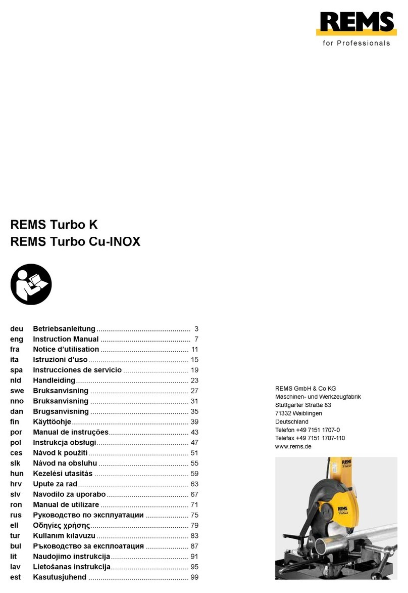 REMS Turbo K instruction manual