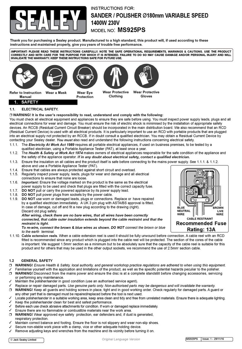 Sealey MS925PS User manual