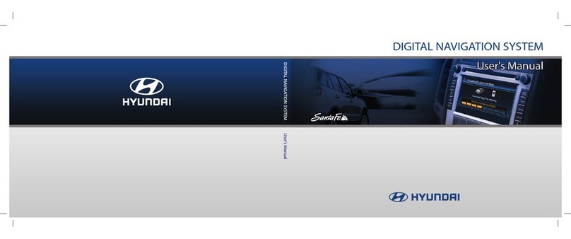 Hyundai DIGITAL NAVIGATION SYSTEM user manual