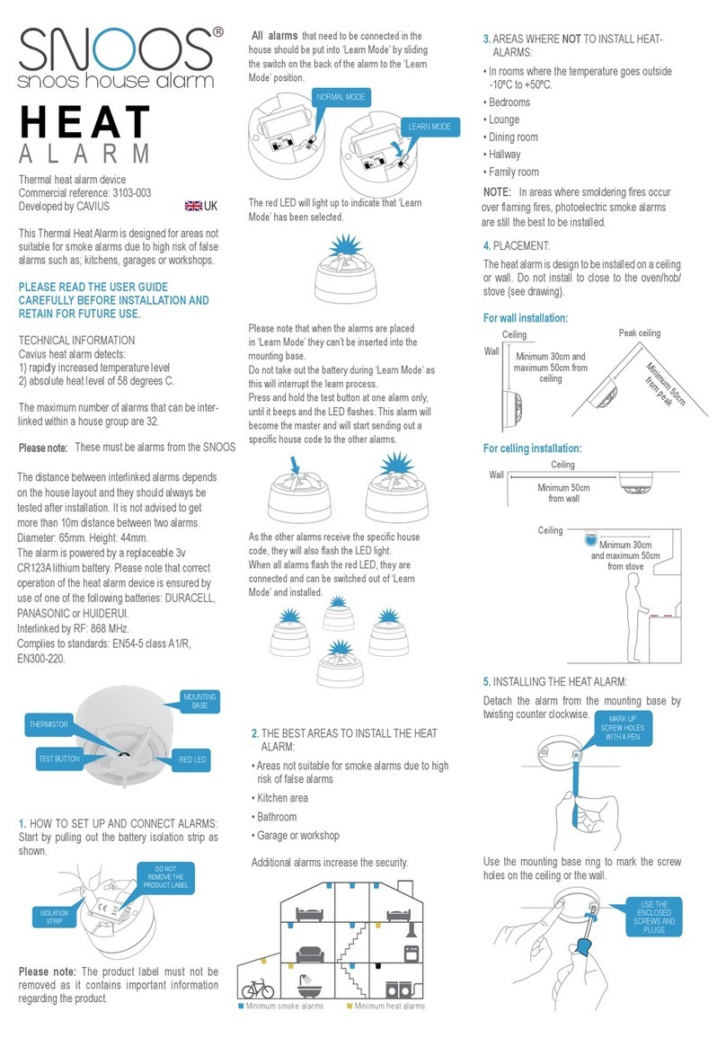 Snoos Heat Alarm user guide