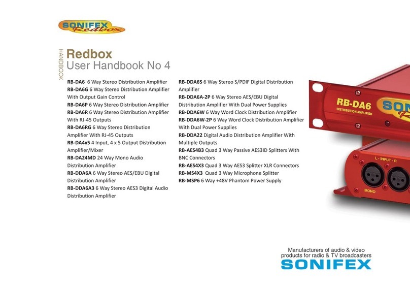 Sonifex Redbox RB-DA6 6 Instruction Manual