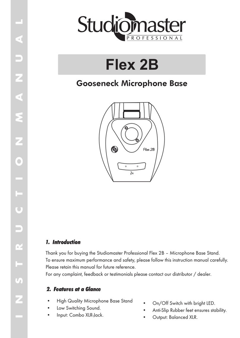 Studiomaster Professional Flex 2B instruction manual Studiomaster Professional Flex 2B instruction manual