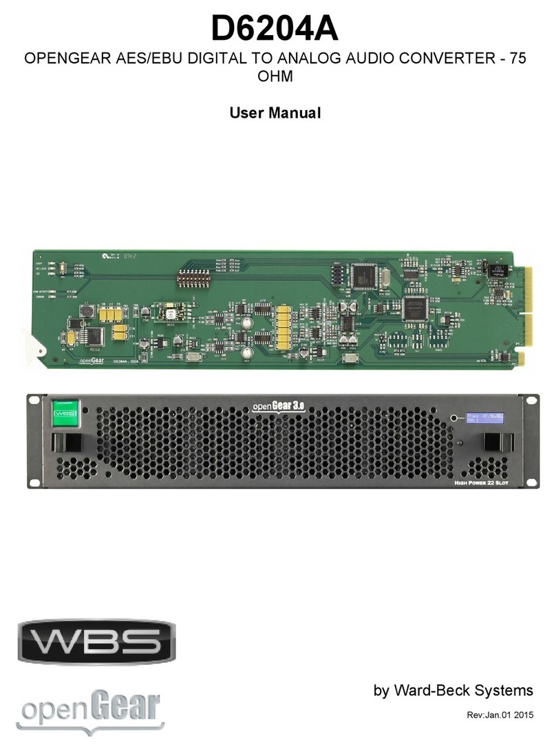 WBS D6204A user manual
