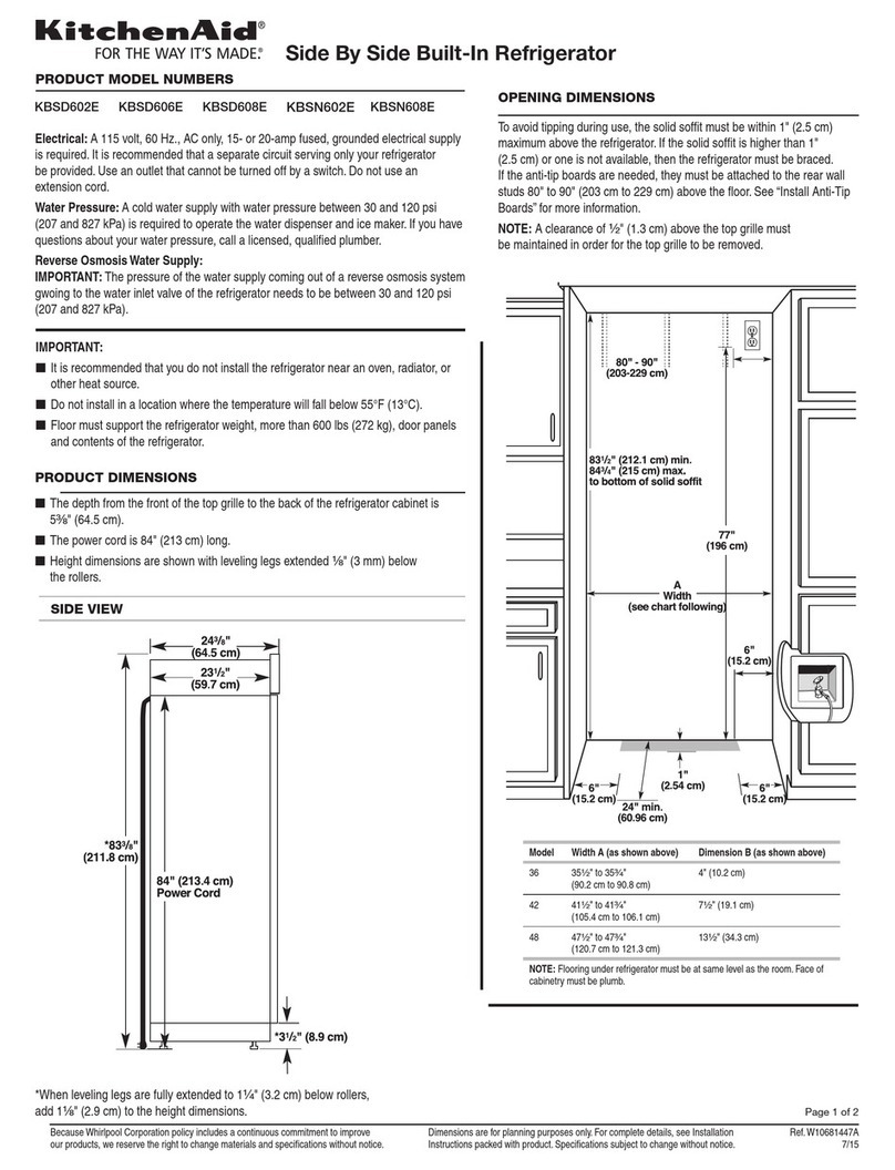 KitchenAid KBSD602E installation instructions