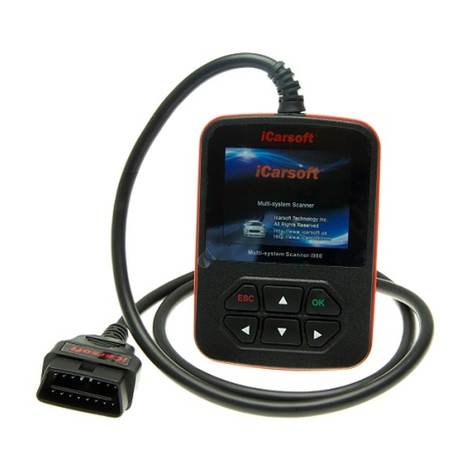 iCarsoft Multi-system Scanner i980 User manual