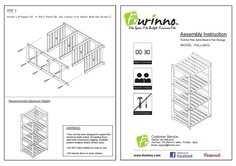Furinno FNCJ-33012 Assembly instruction Furinno FNCJ-33012 Assembly instruction