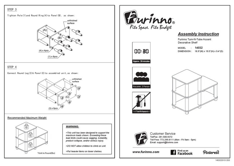 Furinno 14032 Assembly instruction