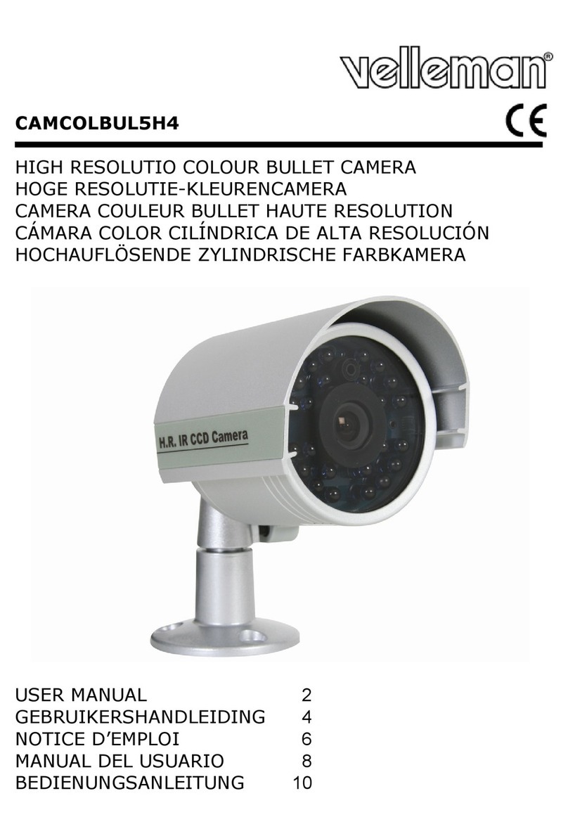 Velleman CAMCOLBUL5H4 User manual