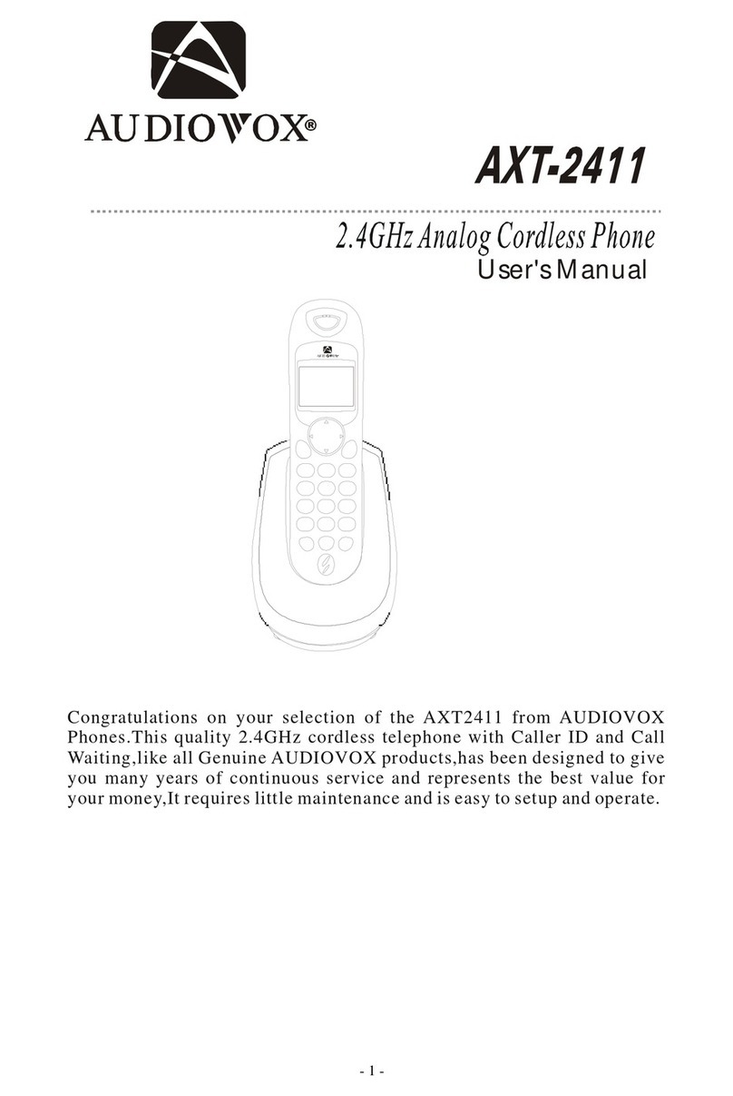 Audiovox AXT-2411 user manual