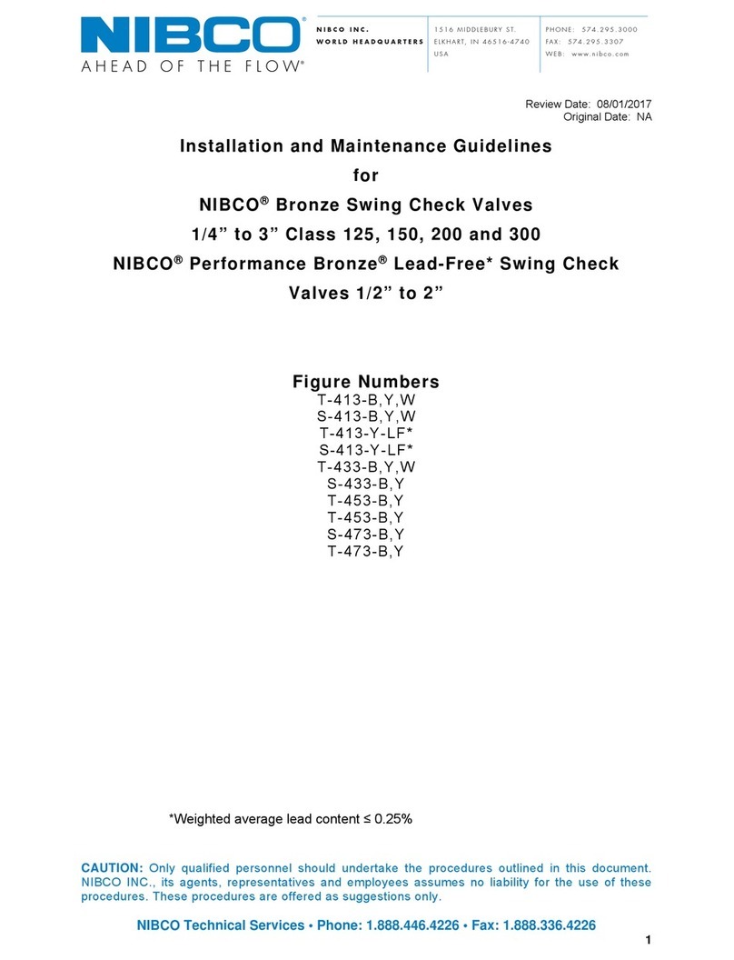 Nibco T-413-B Product manual Nibco T-413-B Product manual