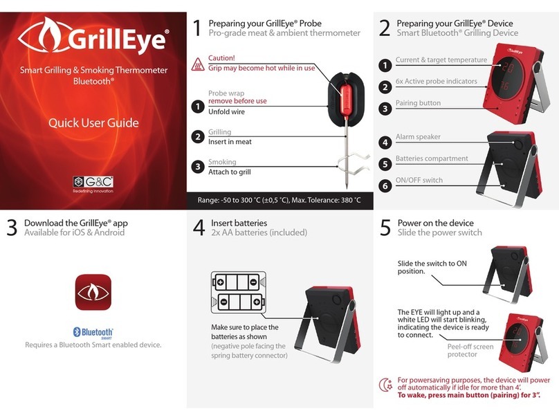 GrillEye Smart Bluetooth Smoking Quick user guide