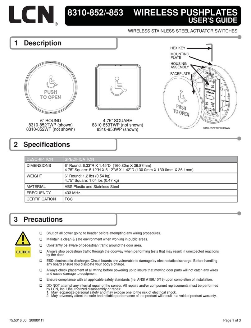 LCN 8310-852 user guide
