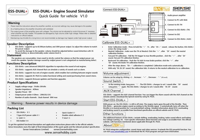 Sense Innovations ESS-DUAL+ quick guide