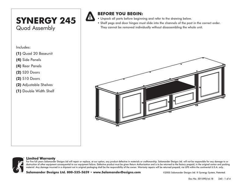 Salamander SYNERGY 245 manual