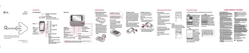LG GT350 User manual