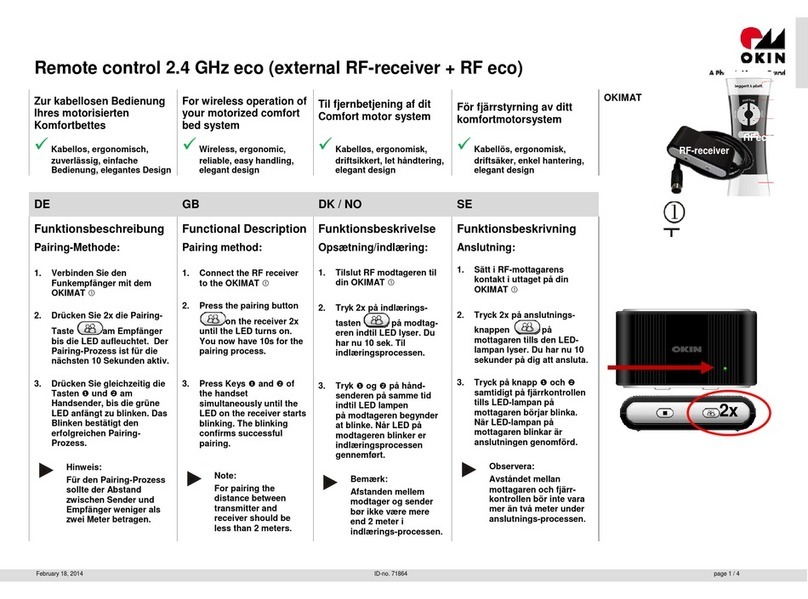 OKIN OKIMAT User manual
