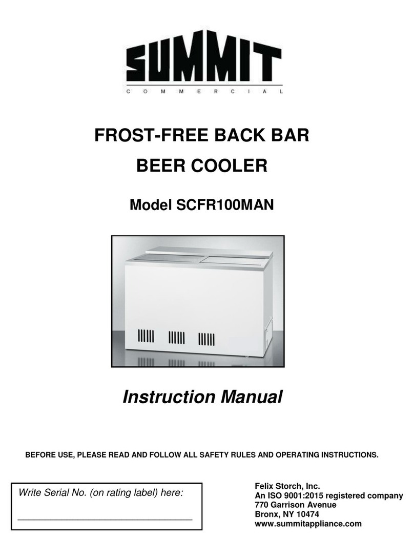 Summit SCFR100MAN User manual