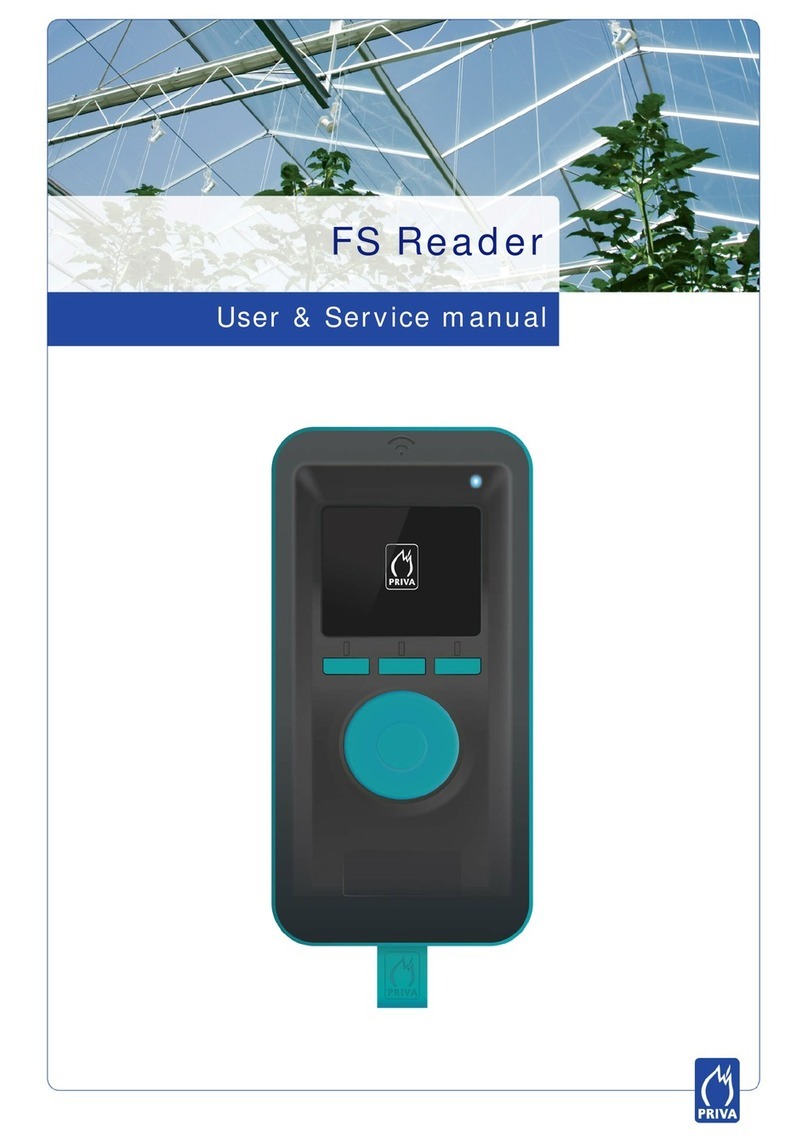 Priva FS Reader User & service manual