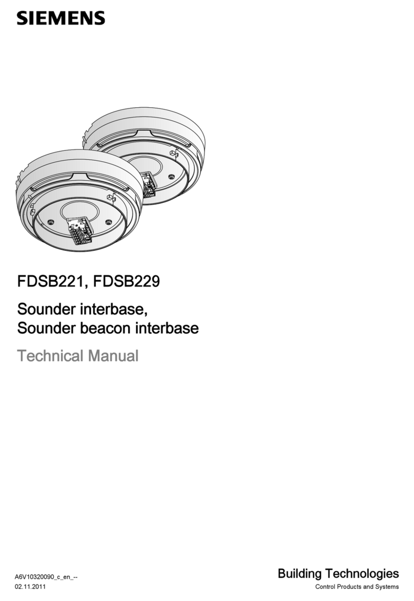 Siemens FDSB221 User manual
