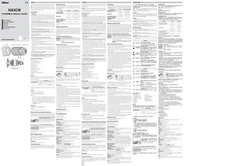 Nikon f/3.5-5.6G ED VR User manual