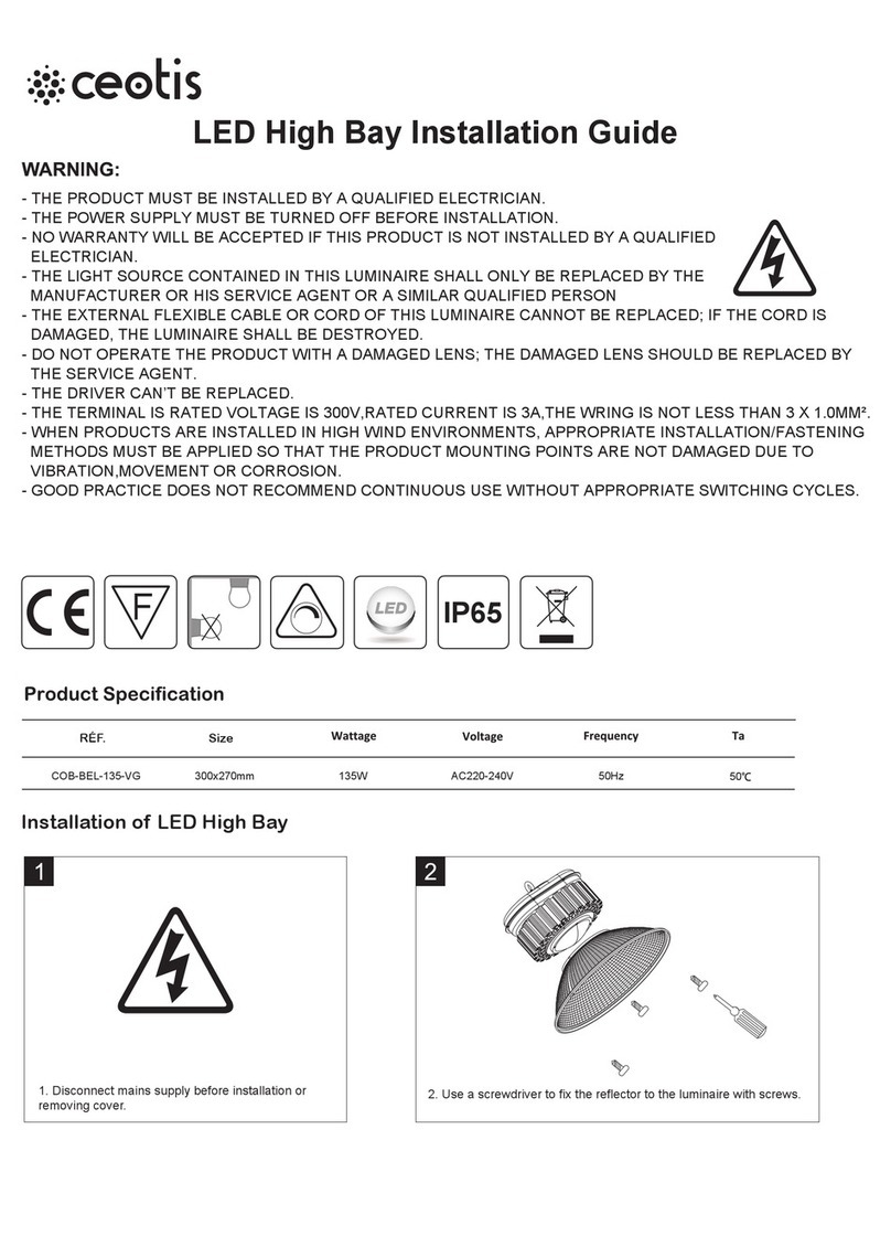Ceotis COB-BEL-135-VG installation guide Ceotis COB-BEL-135-VG installation guide