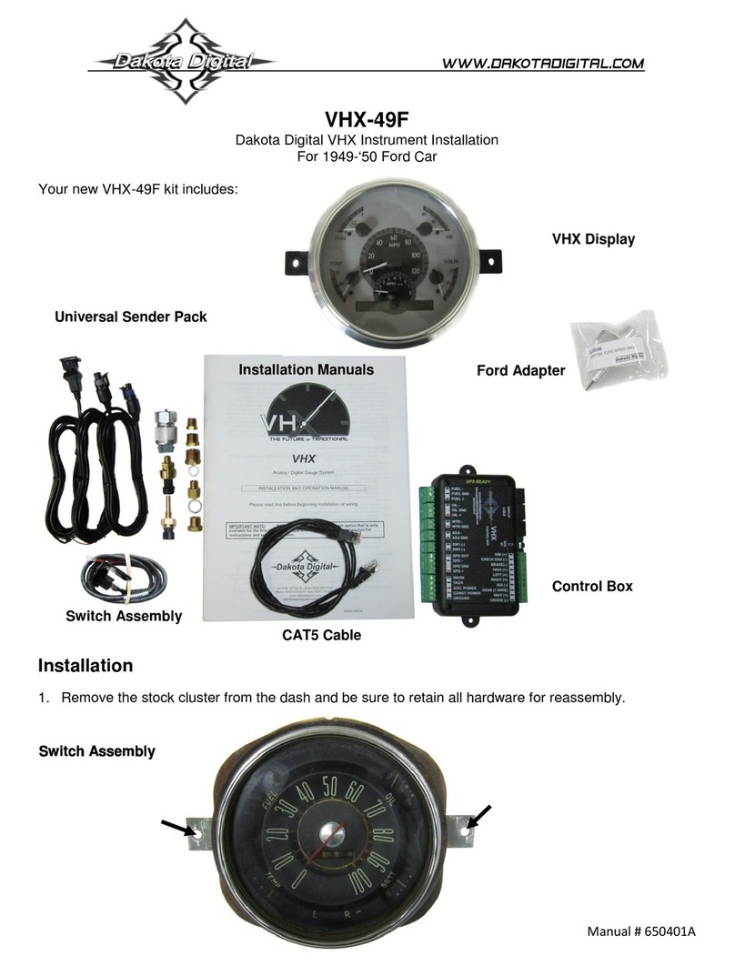 Dakota Digital VHX-49F installation manual
