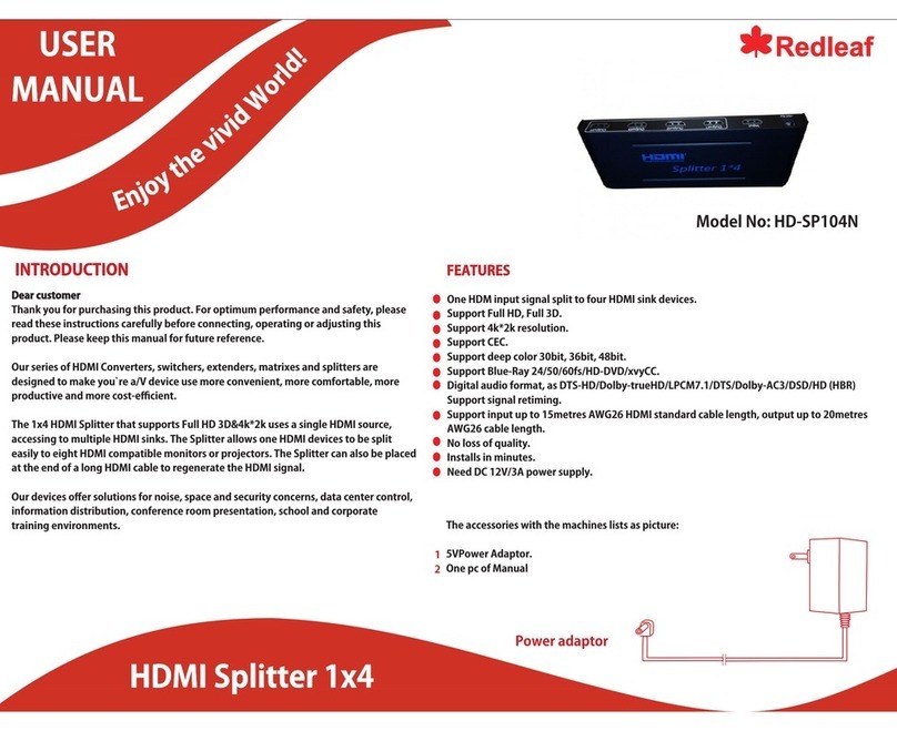 RedLeaf HD-SP104N user manual