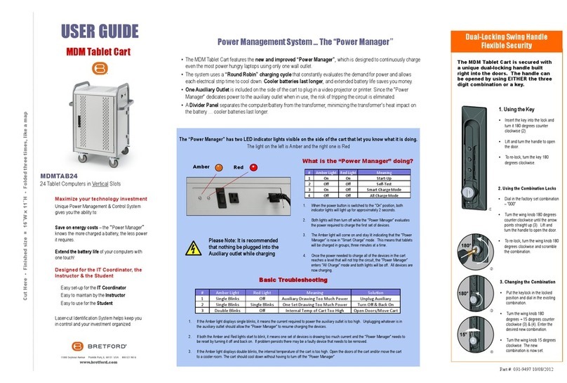 Bretford MDMTAB24 User manual