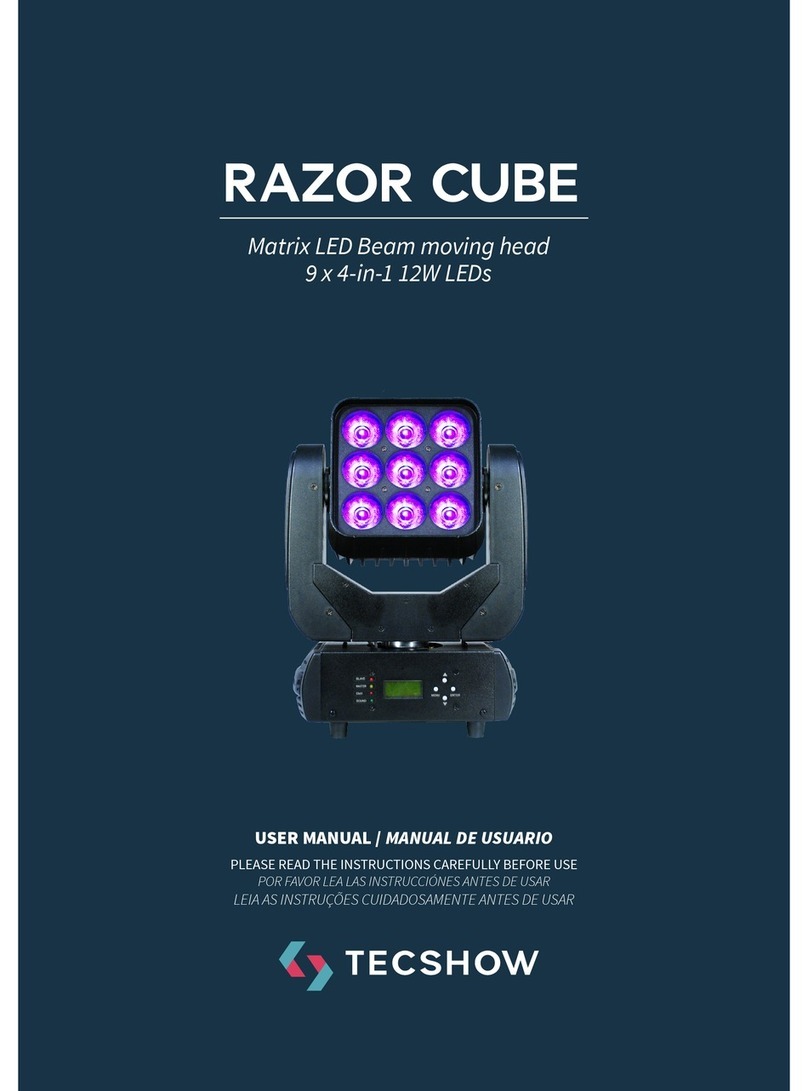 TECshow RAZOR CUBE user manual