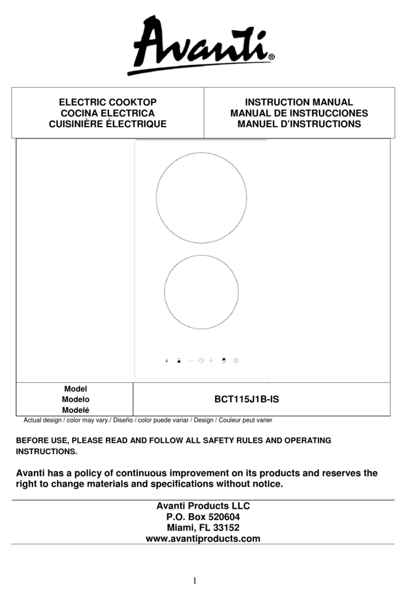 Awanti BCT115J1B-IS instruction manual Awanti BCT115J1B-IS instruction manual
