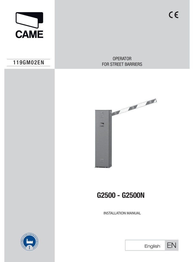 CAME g2500n User manual