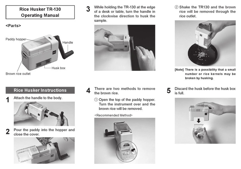 Kett TR-130 operating manual
