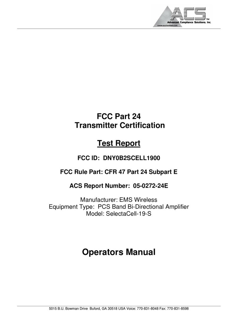 EMS Wireless SelectaCell-19S Operator's manual