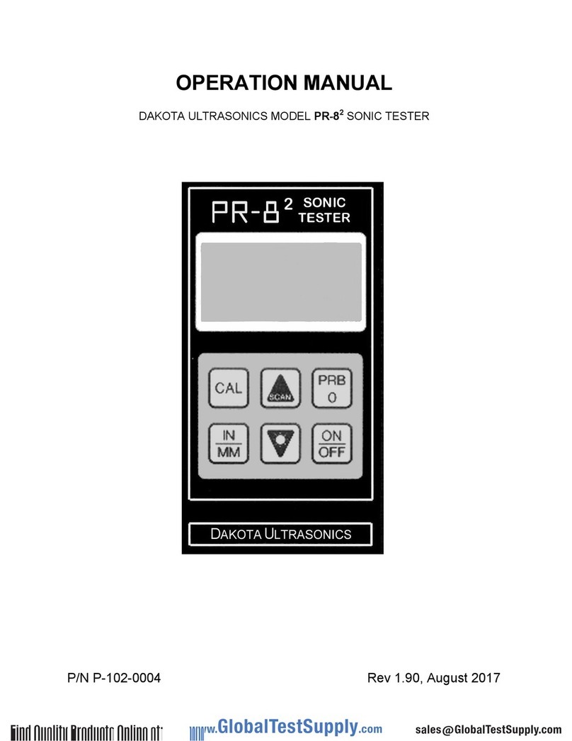 DAKOTA ULTRASONICS PR-82 Operation manual