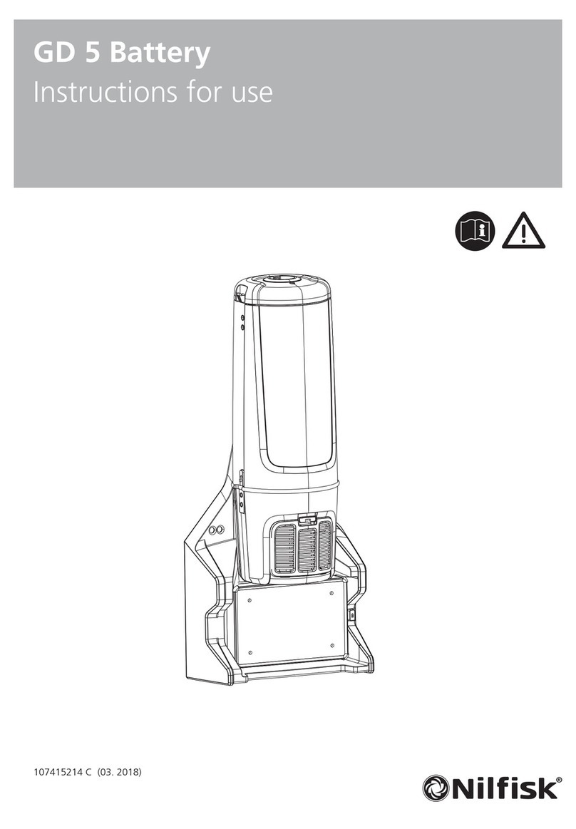 Nilfisk-Advance GD 5 BATTERY User manual