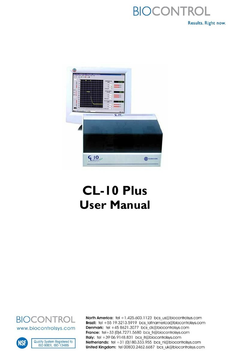 Biocontrol CL-10 Plus user manual