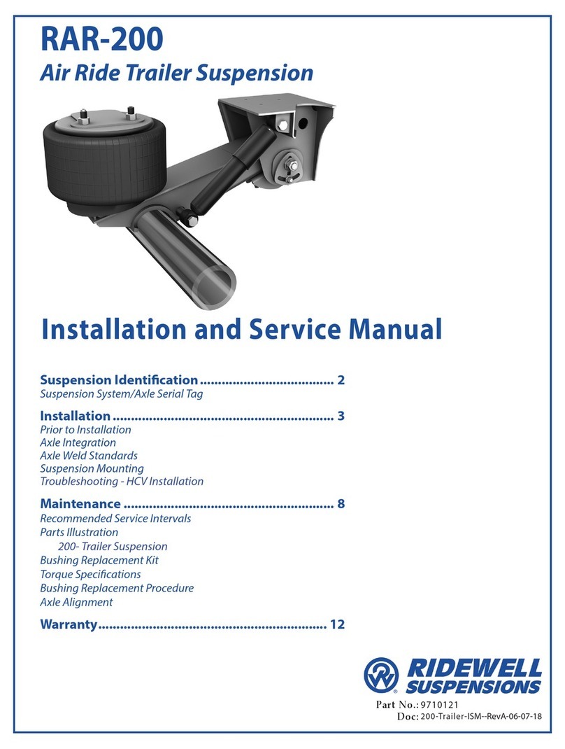 Ridewell Suspensions RAR-200 Manual