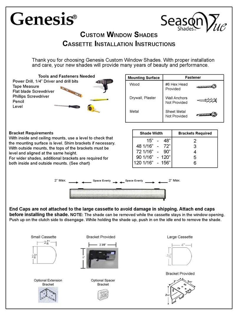 Lafayette Genesis series installation instructions Lafayette Genesis series installation instructions