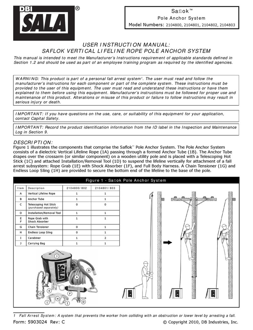 DBI SALA Saflok Operator's manual
