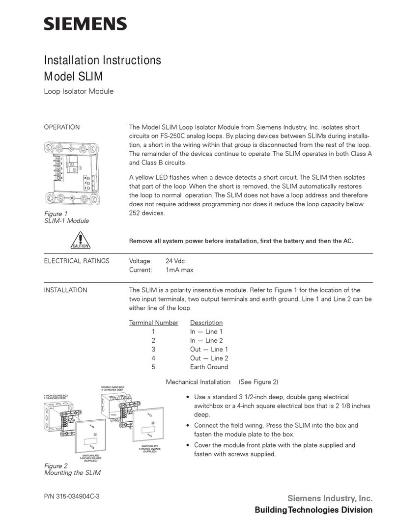 Siemens SLIM installation instructions