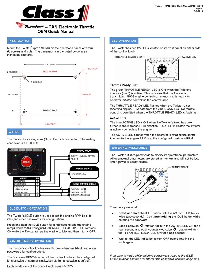 Class 1 Twister Quick manual