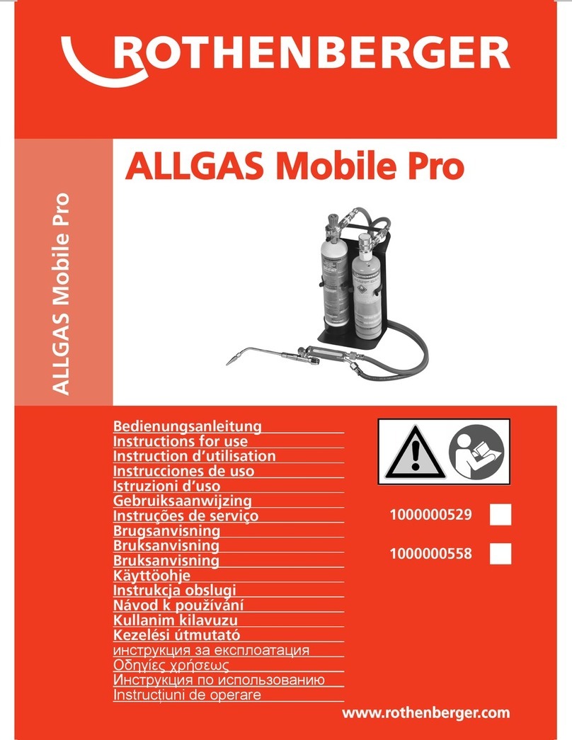 Rothenberger ALLGAS Mobile Pro Instructions for use