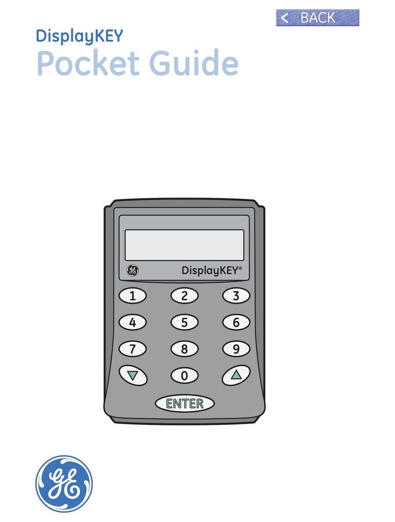 GE Security DisplayKEY Pocket guide