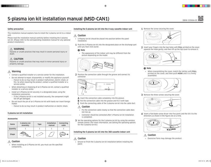 Samsung S-Plasma installation manual